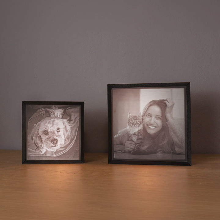 Personalisierbare Lichtbild Box 3D (LED-Lithografie)